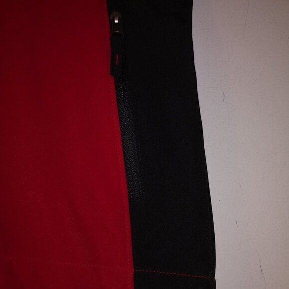 Free Country Ladies Size Small Red w/ Black Fleece Lined Full Zip Hooded Jacket - Picture 8 of 12